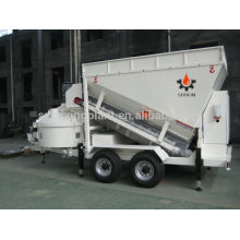 Small Mobile concrete mixer batching equipment perfect weighing system, 20-25m3/h